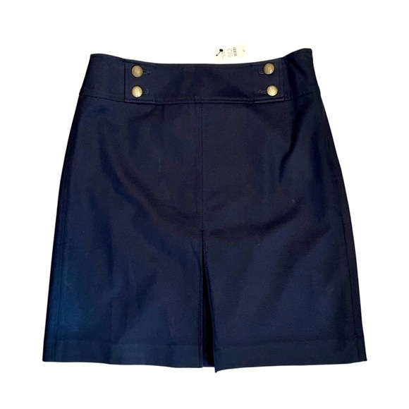 NWT Talbots Navy Blue A-Line Mini Skirt, 4P - Picture 1 of 7